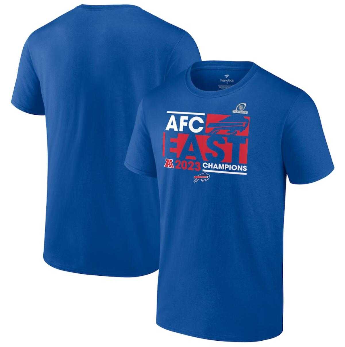 Men's Buffalo Bills Royal 2023 AFC East Division Champions Conquer T-Shirt,We sell and wholesale Men's Buffalo Bills Royal 2023 AFC East Division Champions Conquer T-Shirt on line form chian!